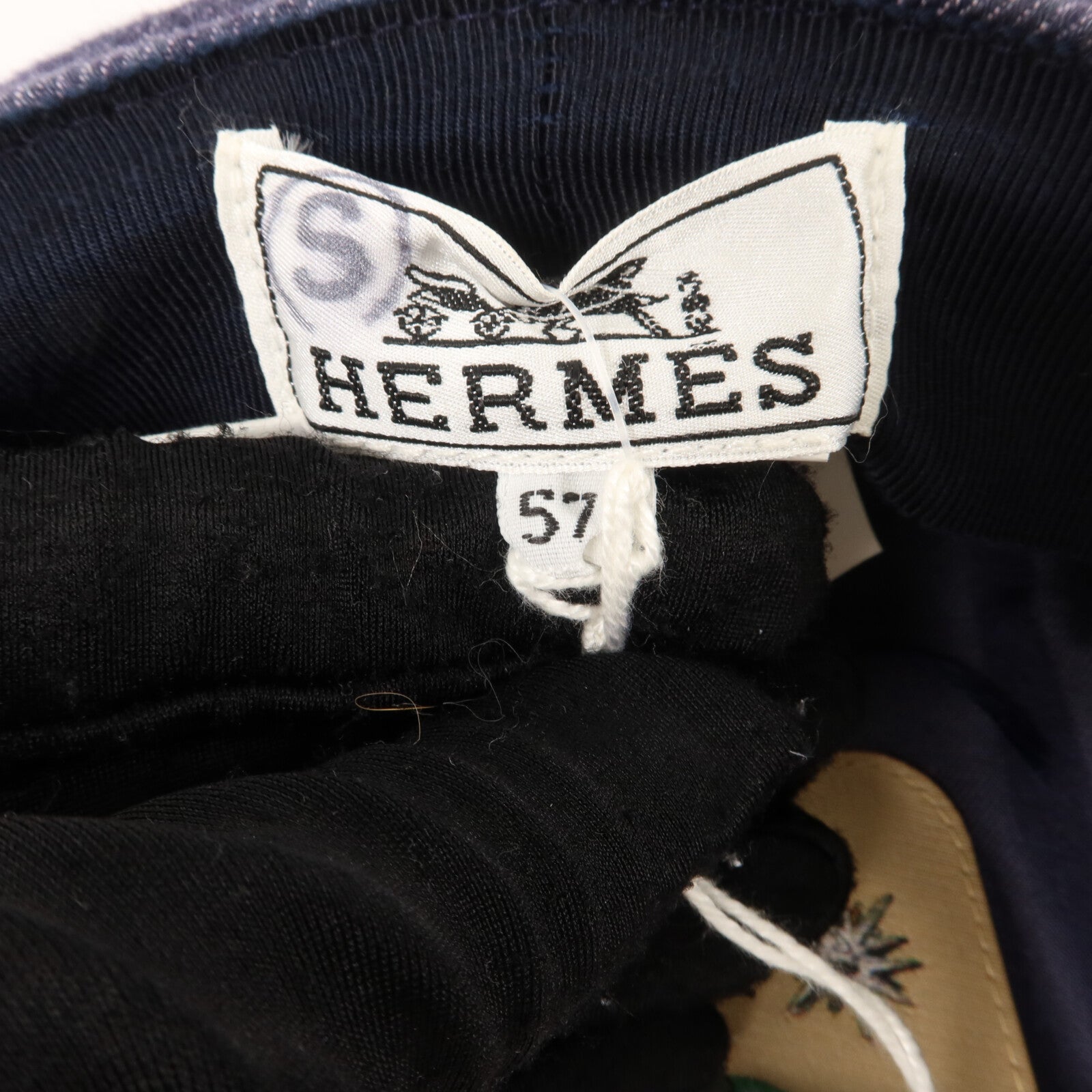 HERMES 牛仔布料Casquette Giulietta Denim Hat (Size57)帽子