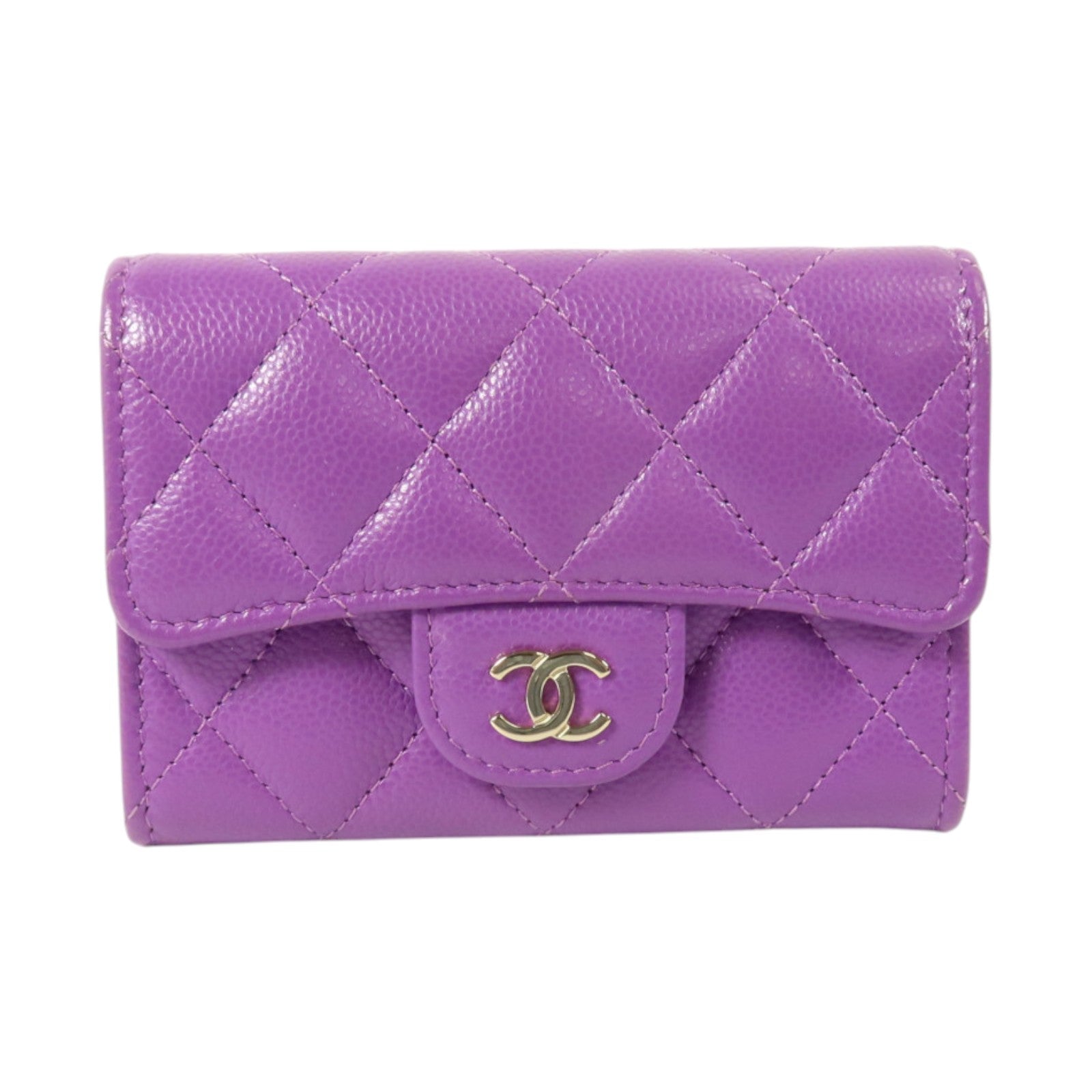 CHANEL 牛皮皮革Classic Flap Card Case金扣卡片套