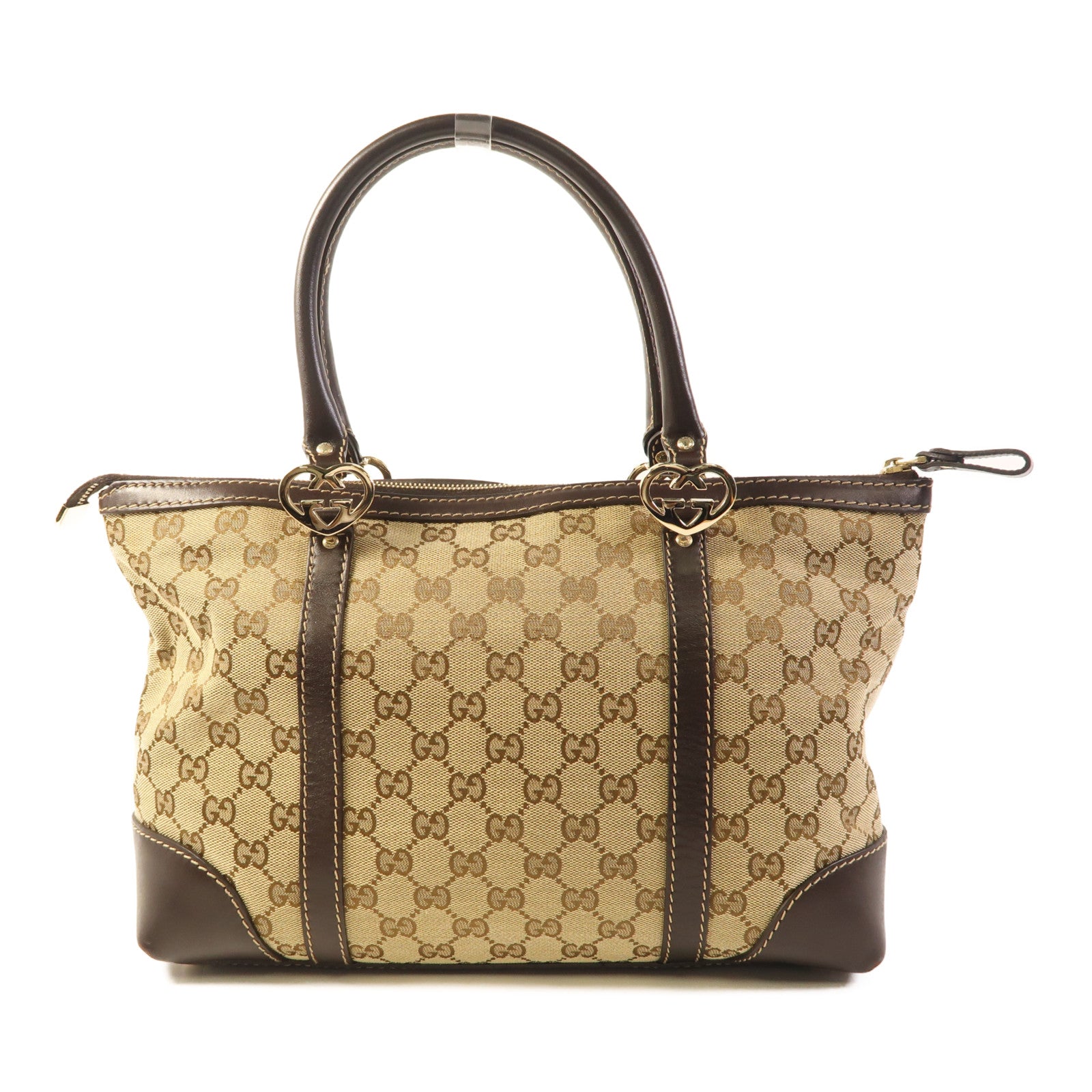 GUCCI 帆布Hand Bag金扣手挽袋