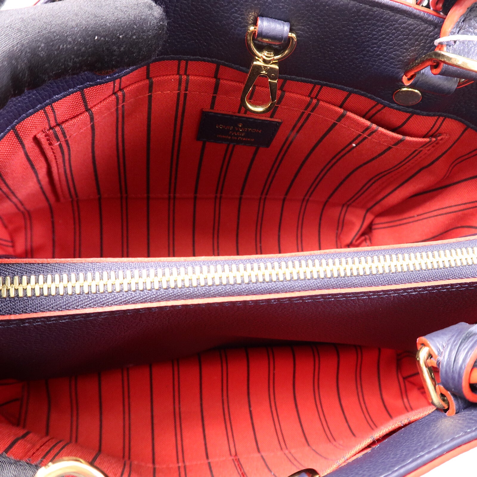 LOUIS VUITTON Monogram Empreinte Montaigne BB手挽肩背兩用袋