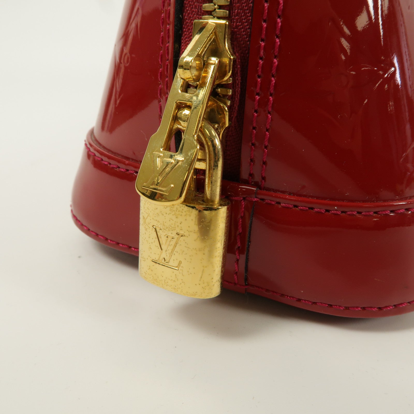 LOUIS VUITTON Monogram Vernis Alma BB手挽肩背兩用袋