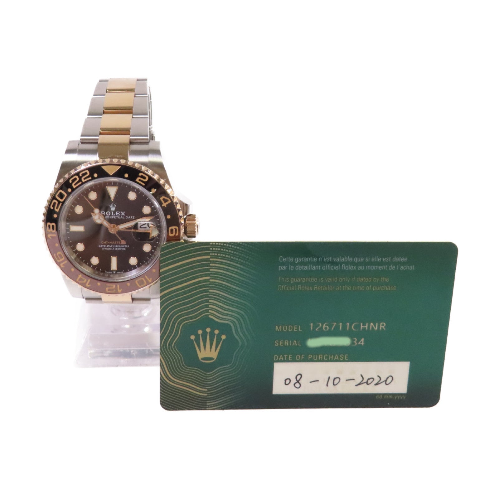 ROLEX GMT Master II Watch不鏽鋼/18K玫瑰金自動機芯手錶黑色