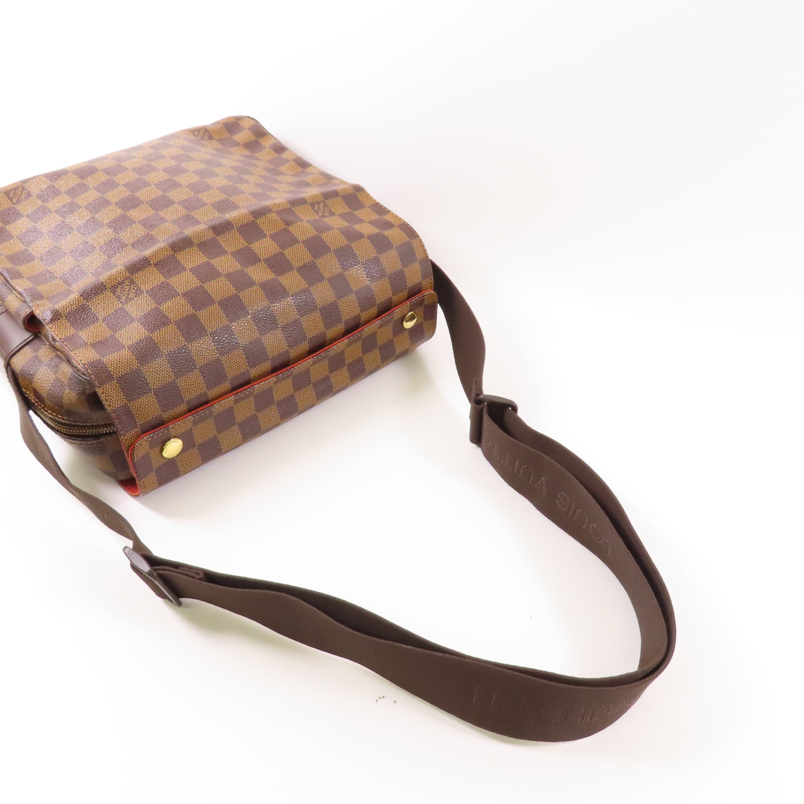 LOUIS VUITTON LV GHW Naviglio Shoulder Messenger Bag N45255 Damier Brown