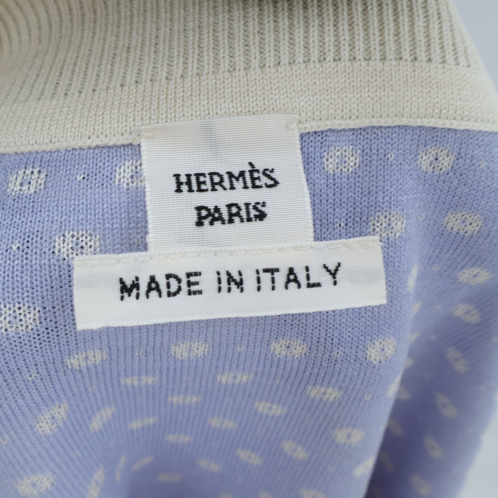 HERMES Short-Sleeve Twillaine Sweater上衣