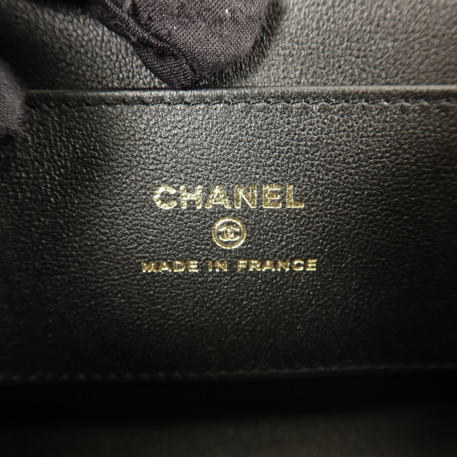 CHANEL 羊皮皮革Mini Flap Bag金扣鏈帶肩背袋