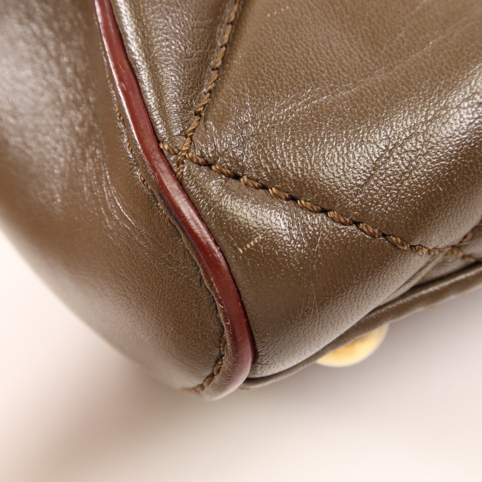 CHANEL 羊皮皮革Chain Shoulder金扣鏈帶肩背袋