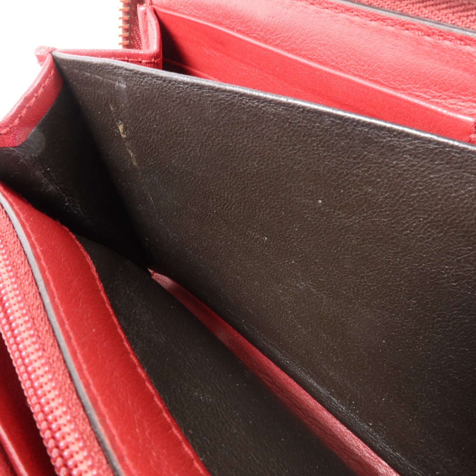 GUCCI 牛皮皮革Lovely Line Guccissima Zip-Around Long Wallet金扣長錢包