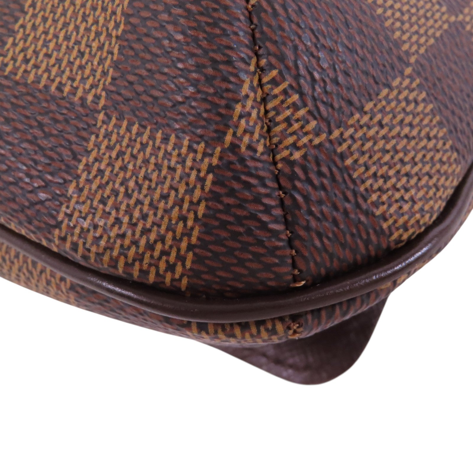 LOUIS VUITTON Damier Ebene Musette Tango金扣肩背袋