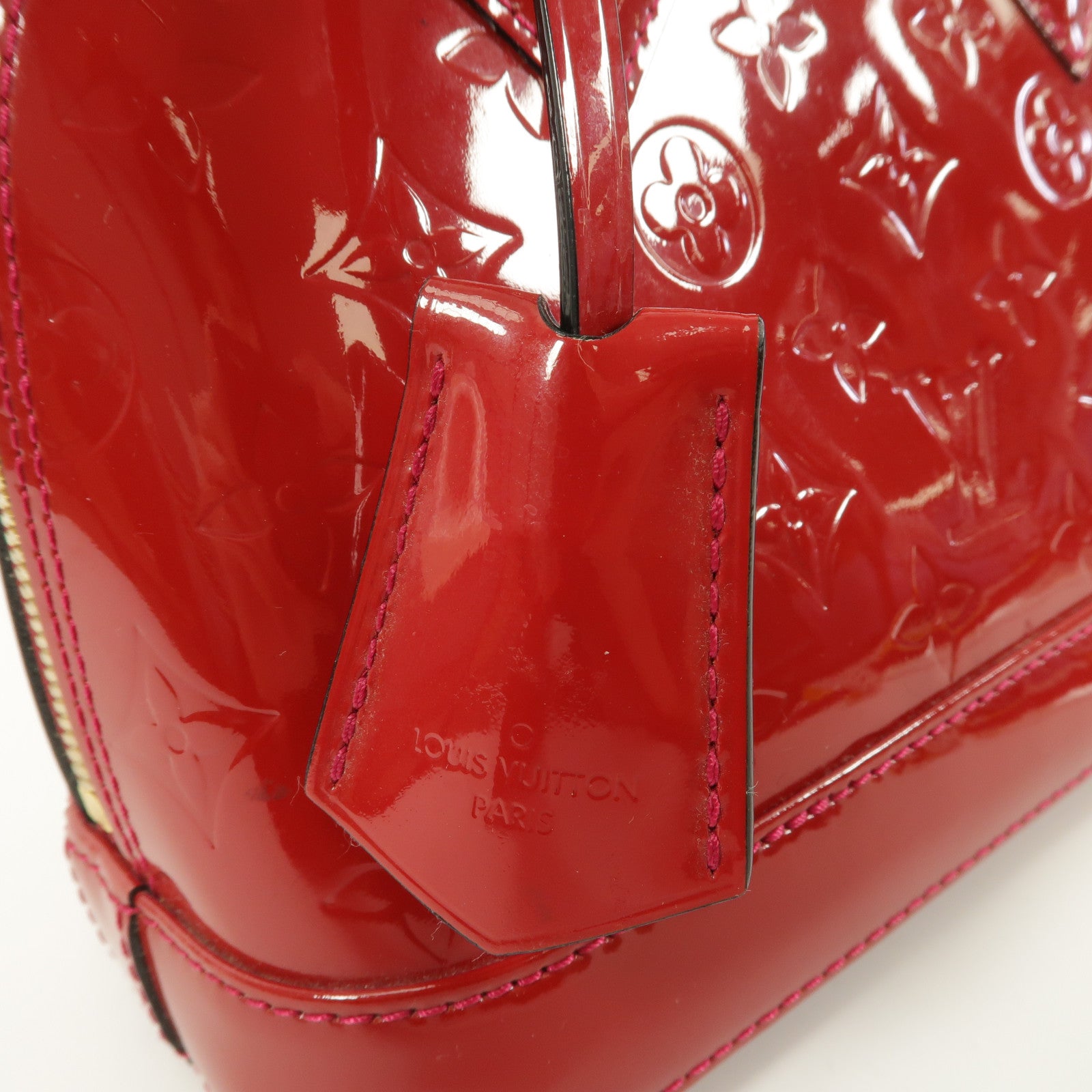 LOUIS VUITTON Monogram Vernis Alma BB手挽肩背兩用袋