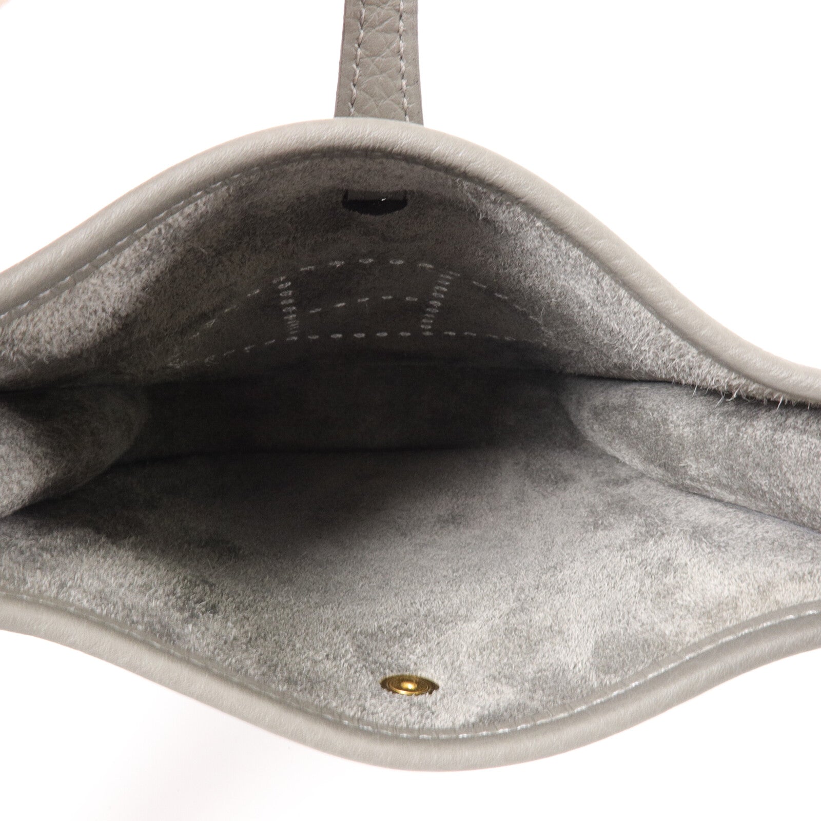 HERMES Clemence皮革Evelyne TPM肩背袋Gris Meyer