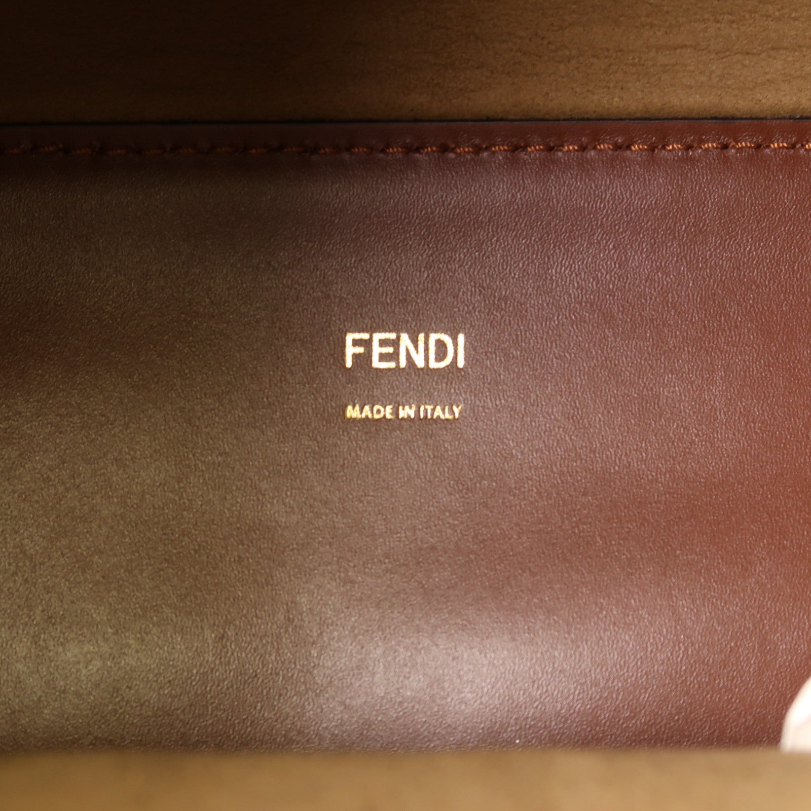 FENDI 牛皮皮革Sunshine Shopping Bag金扣手挽肩背兩用袋