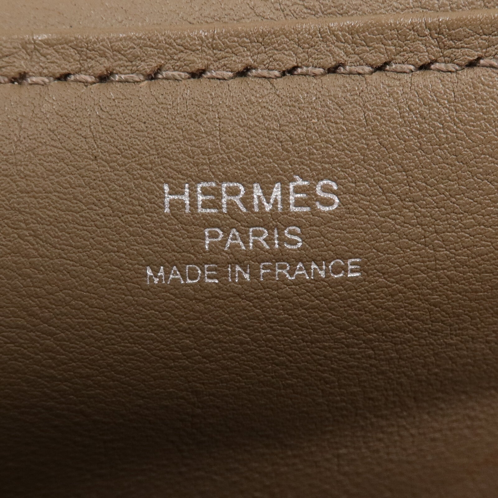 HERMES Swift/麂皮皮革Lindy 26銀扣手挽肩背兩用袋Etoupe