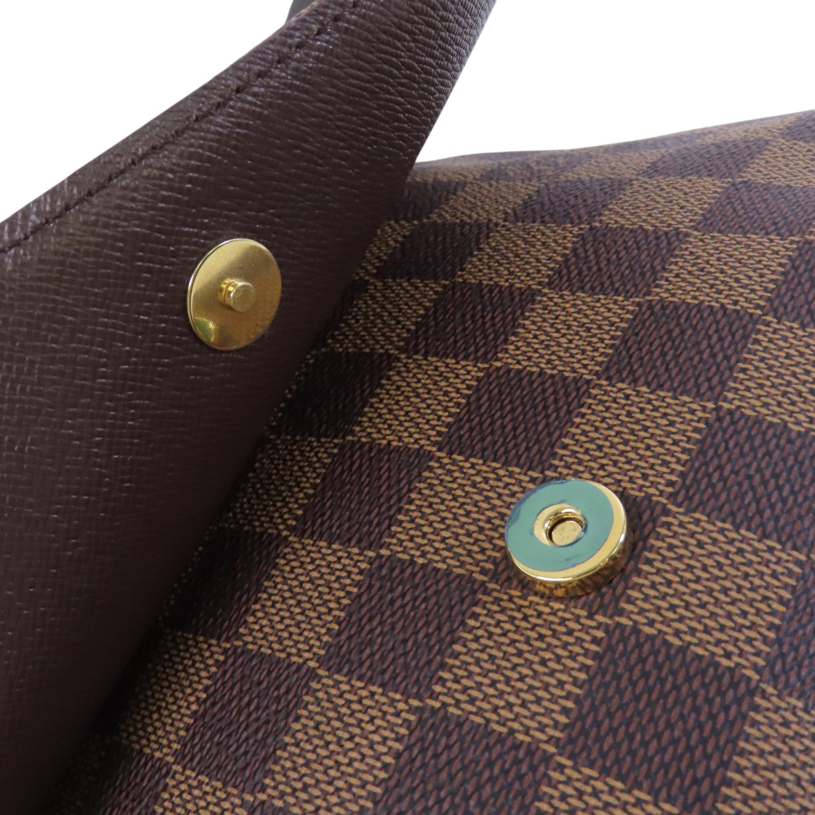 LOUIS VUITTON Damier Ebene Musette Tango金扣肩背袋
