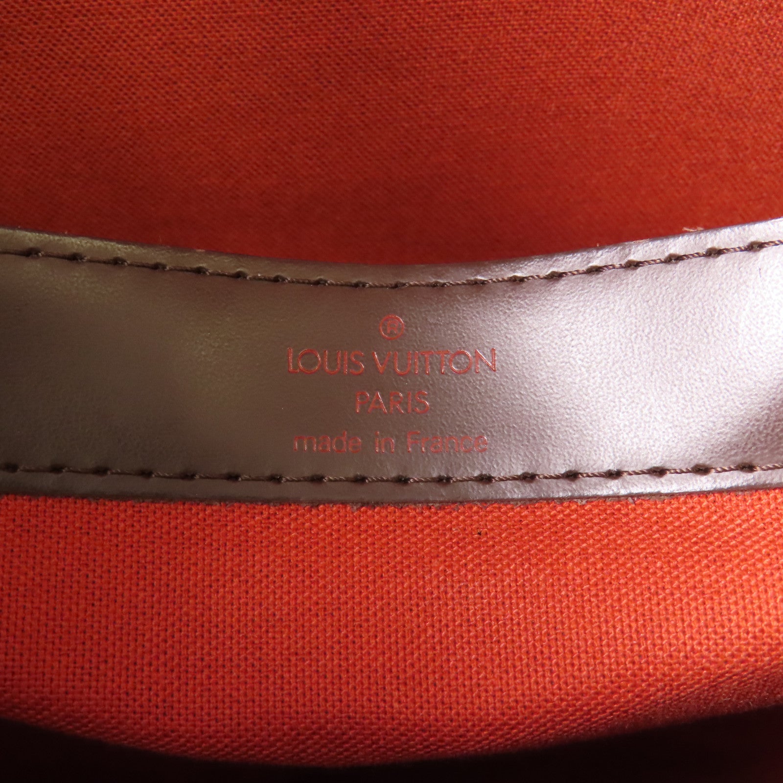 LOUIS VUITTON Damier Naviglio金扣肩背袋棕色