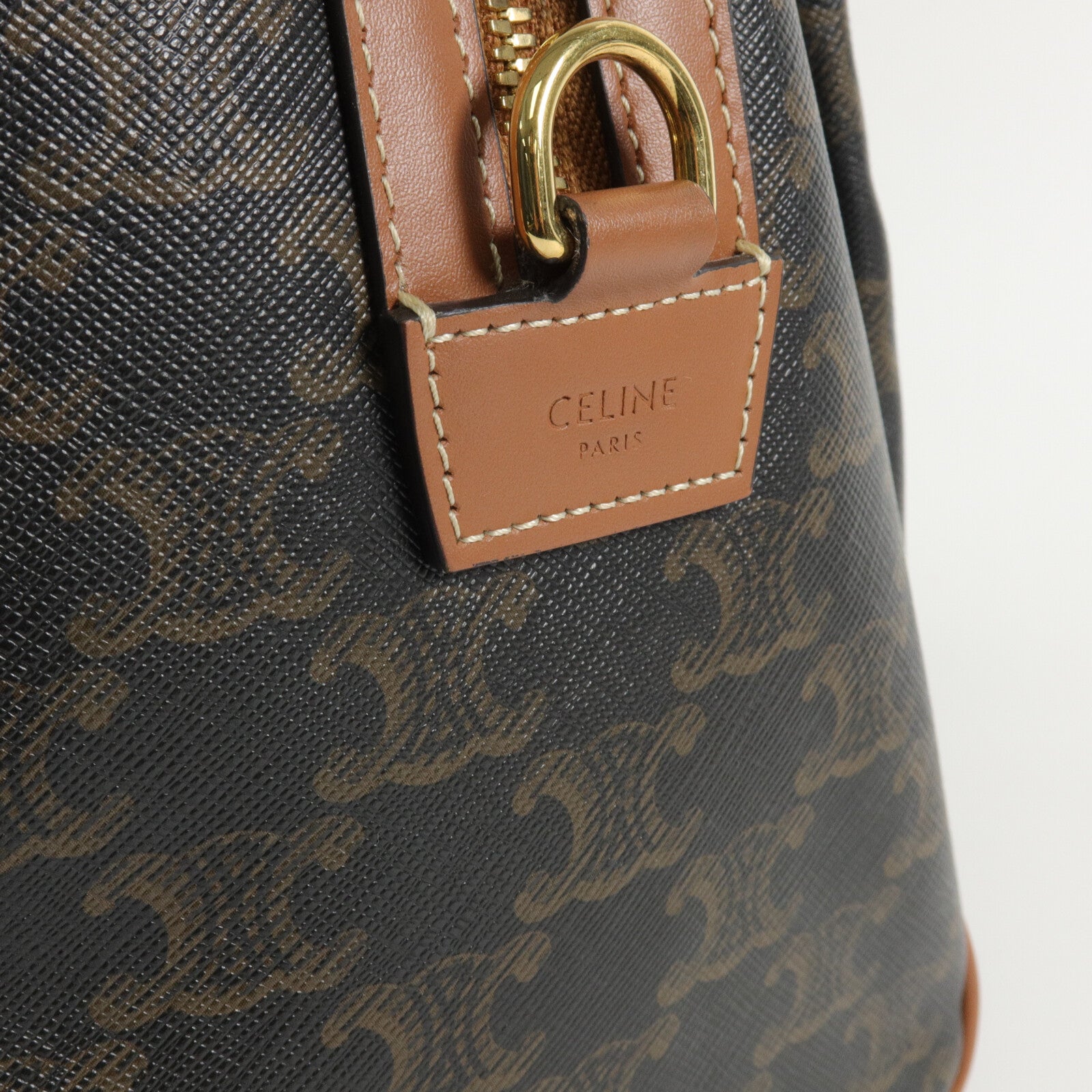 CELINE 塗層帆布2 Way Shoulder Boston手挽肩背兩用袋