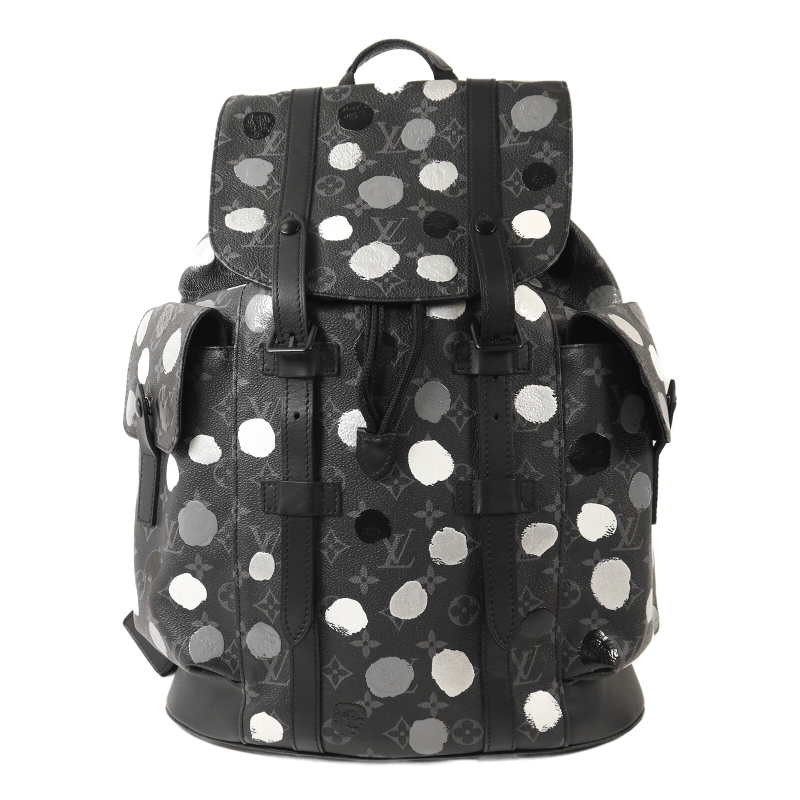 LOUIS VUITTON Monogram Eclipse LV X YK Christopher MM背包