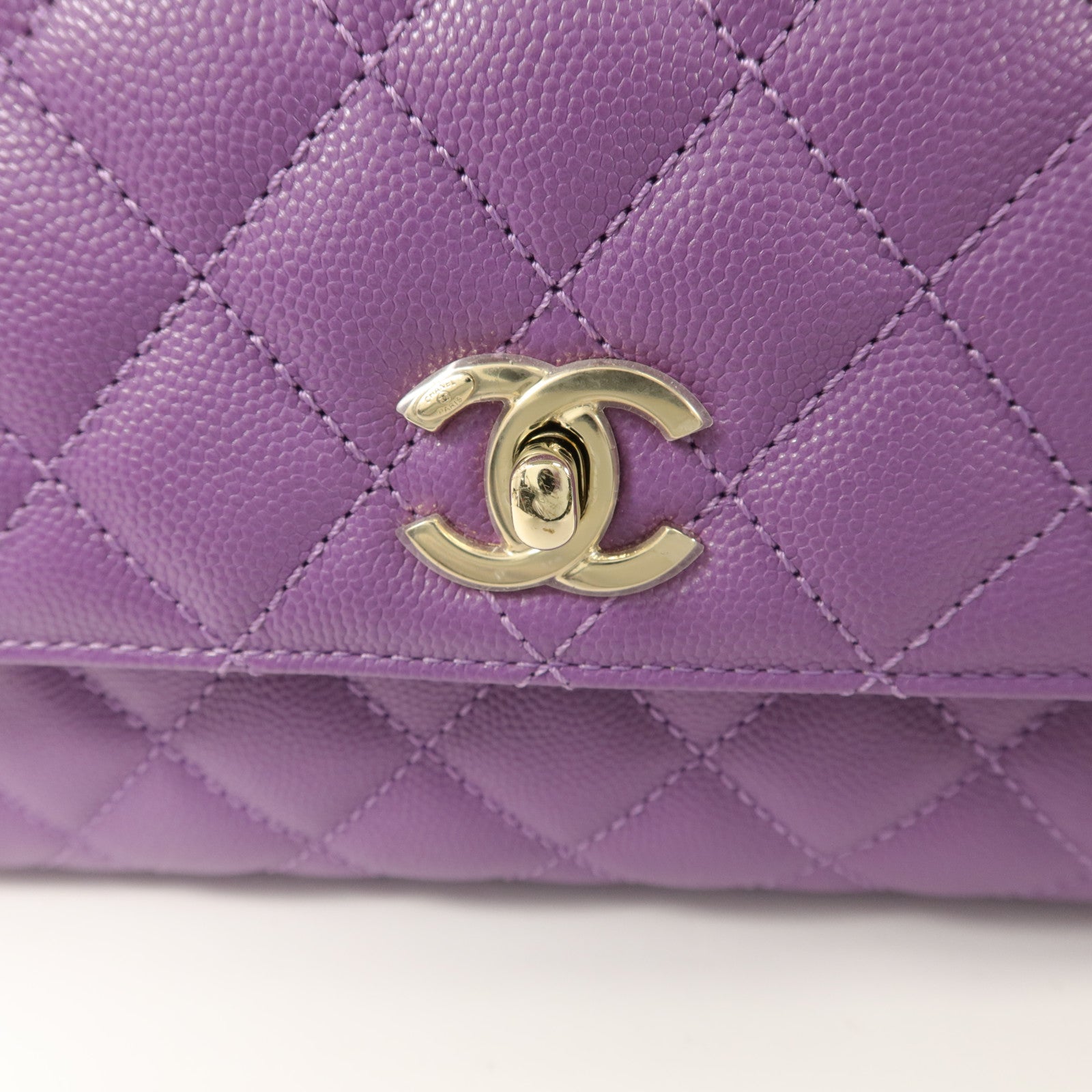 CHANEL 牛皮皮革Coco Handle Small手挽肩背兩用袋