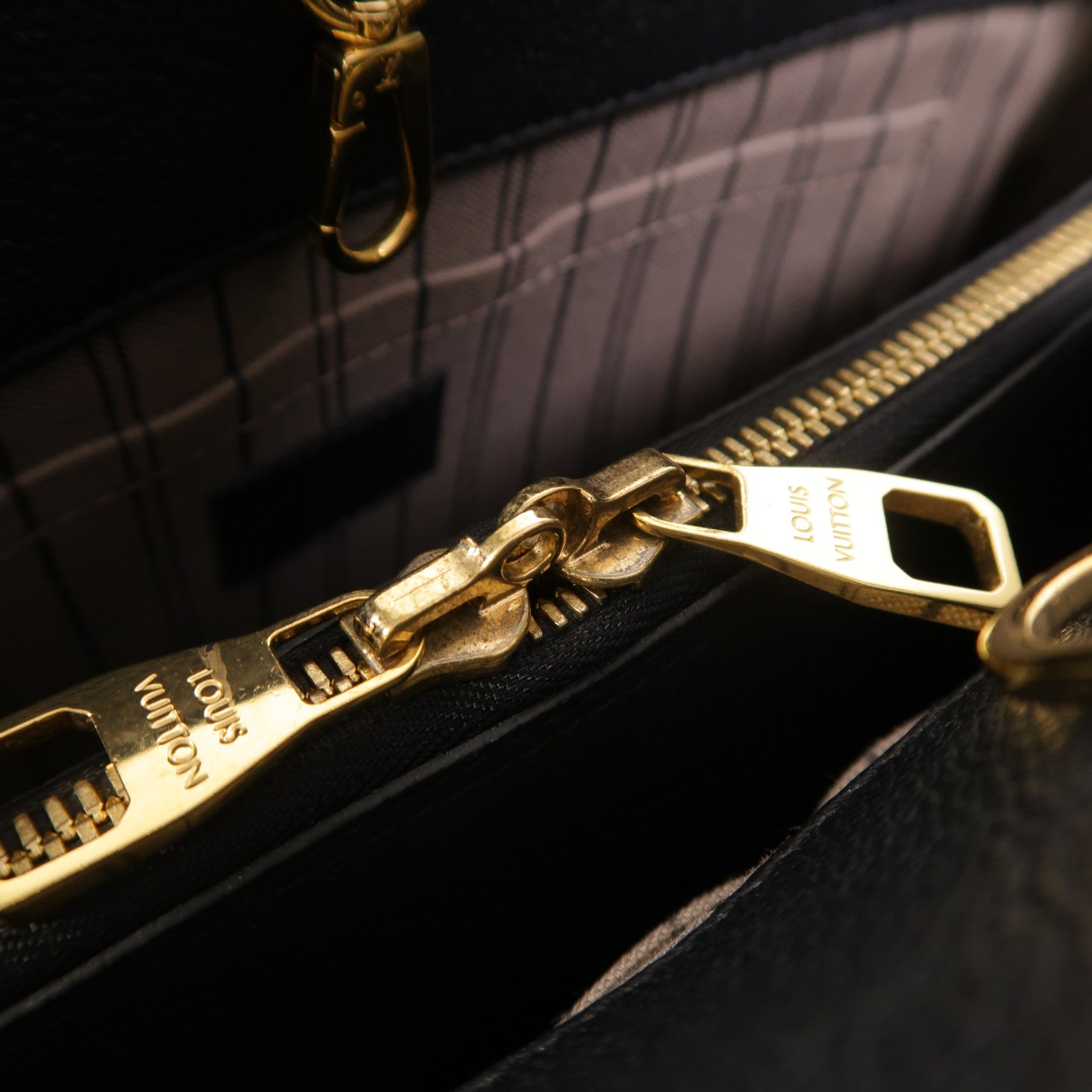 LOUIS VUITTON Monogram Empreinte Montaigne MM手挽肩背兩用袋