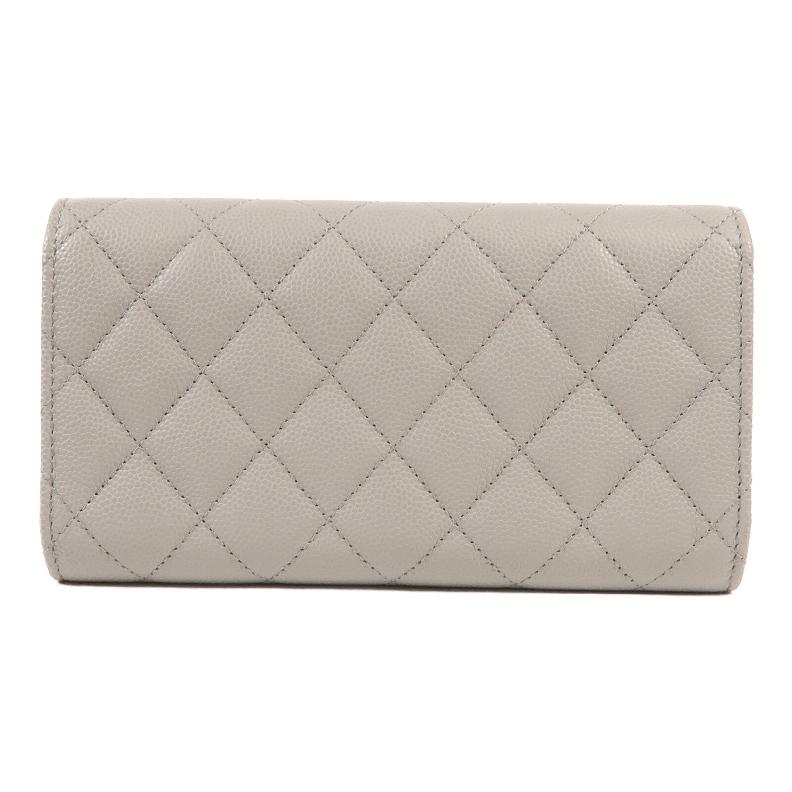 CHANEL 牛皮皮革Wallet金扣長錢包