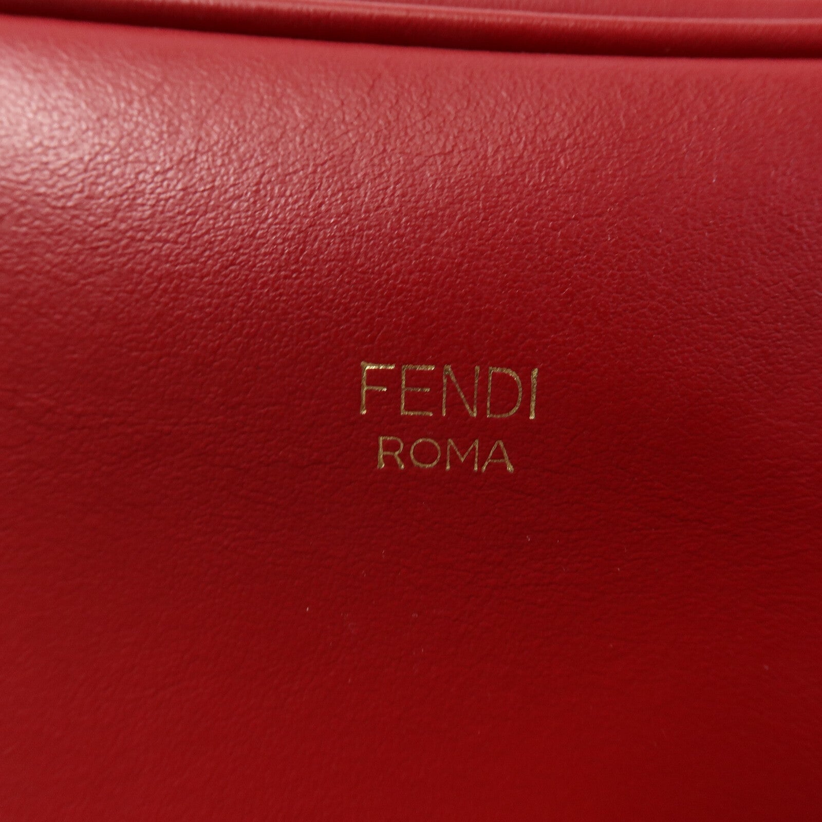FENDI 牛皮皮革Zucca Camera肩背袋