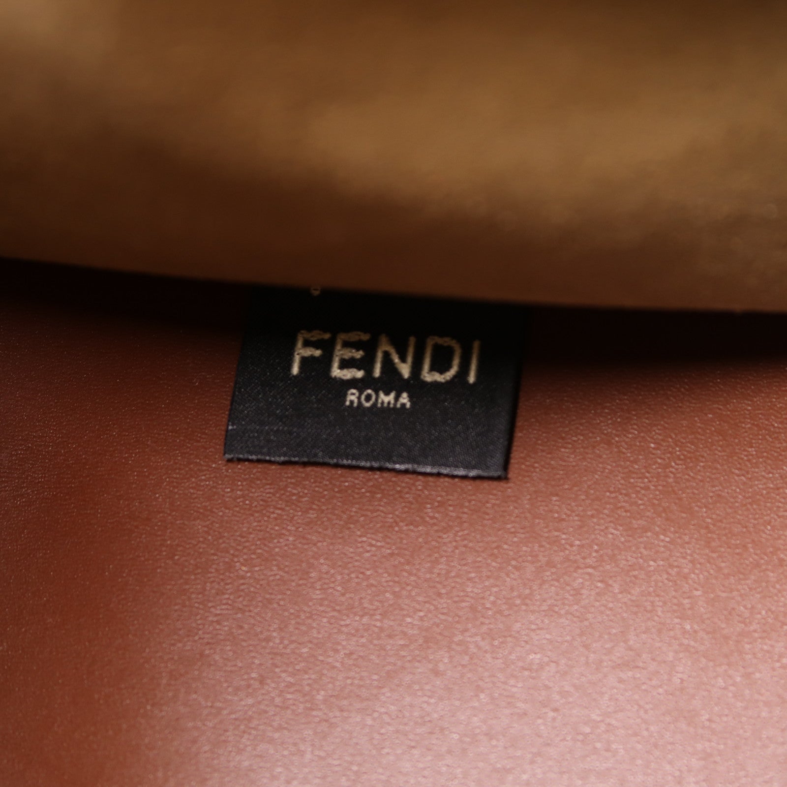 FENDI 牛皮皮革Sunshine Shopping Bag金扣手挽肩背兩用袋