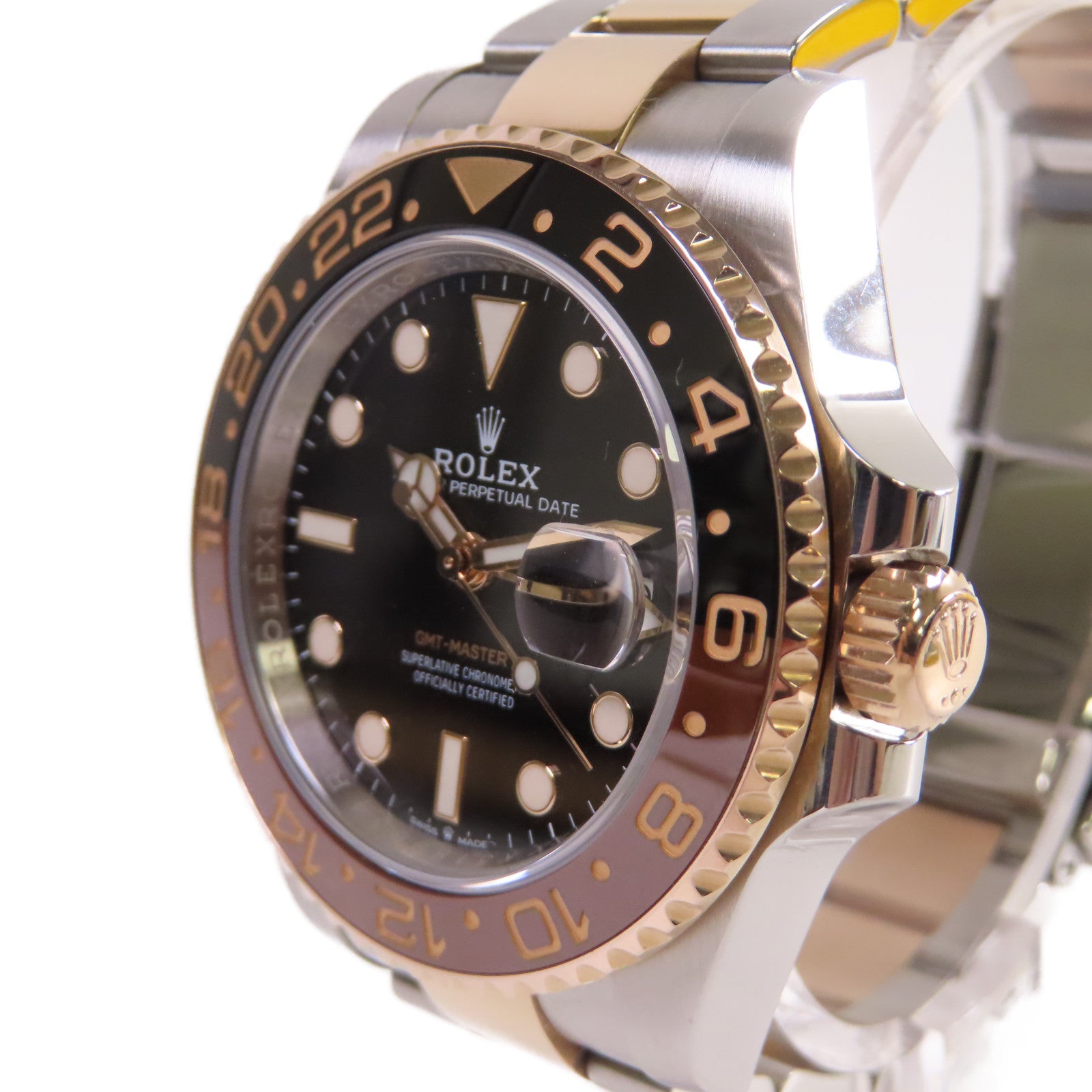 ROLEX GMT Master II Watch不鏽鋼/18K玫瑰金自動機芯手錶黑色