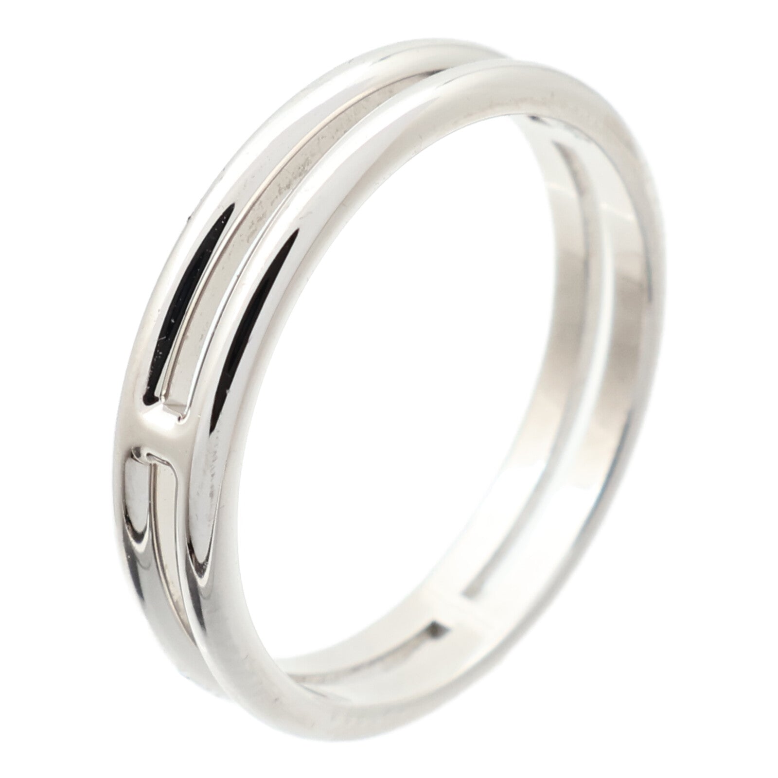 HERMES 18K白金Ariane Ring戒指US#5.75/HERMES#51