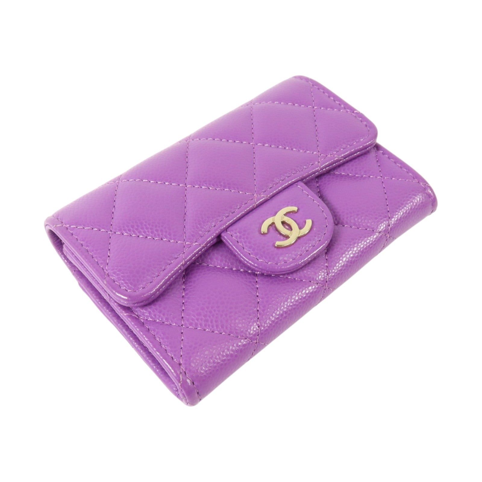 CHANEL 牛皮皮革Classic Flap Card Case金扣卡片套