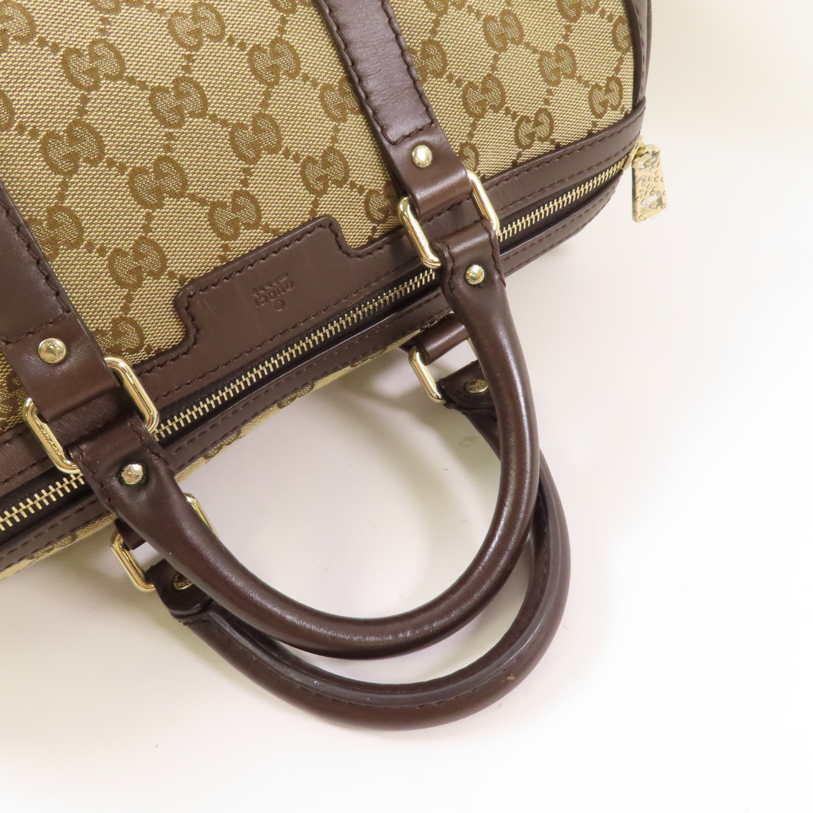 GUCCI 帆布2 Way Shoulder Boston金扣手挽肩背兩用袋