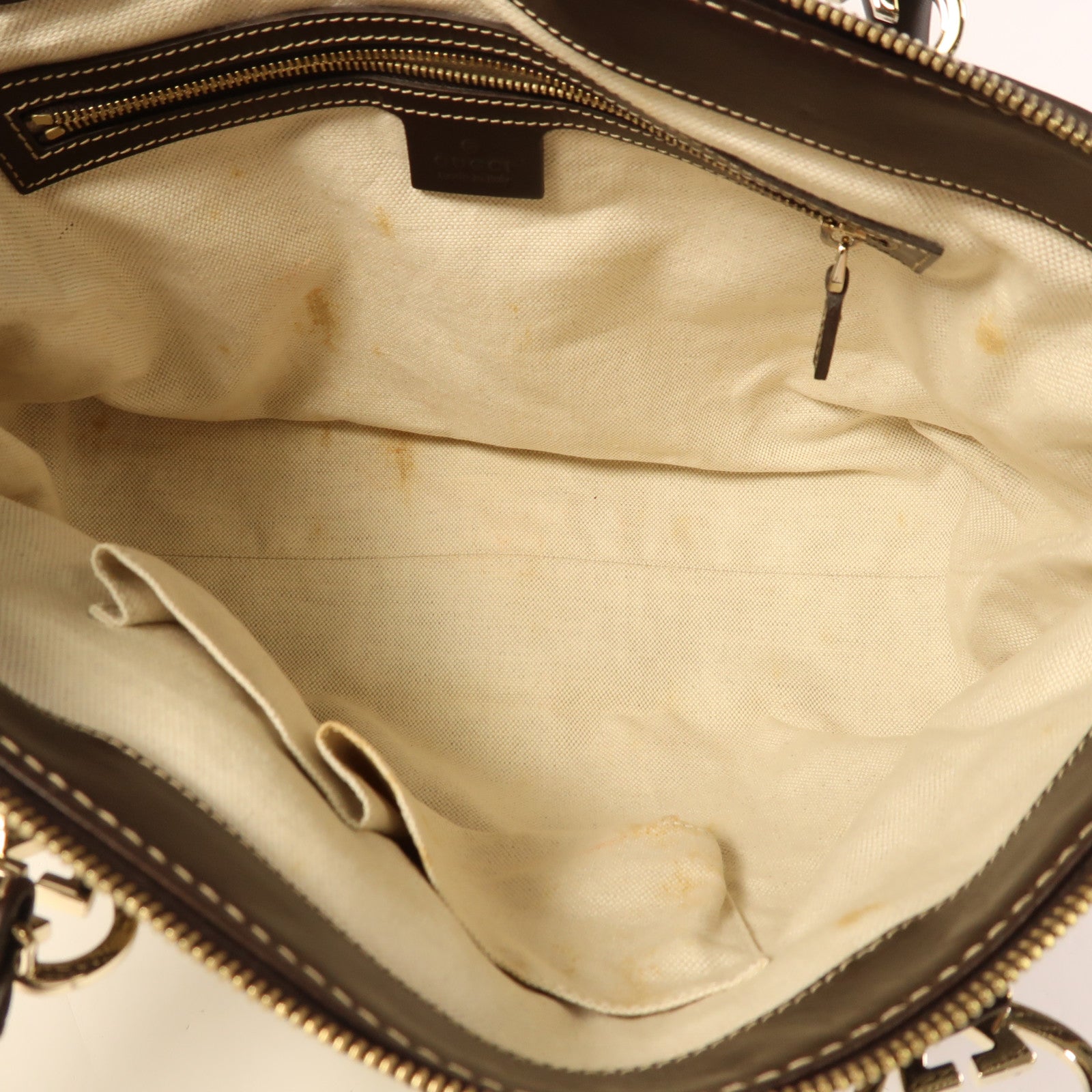GUCCI 帆布Hand Bag金扣手挽袋
