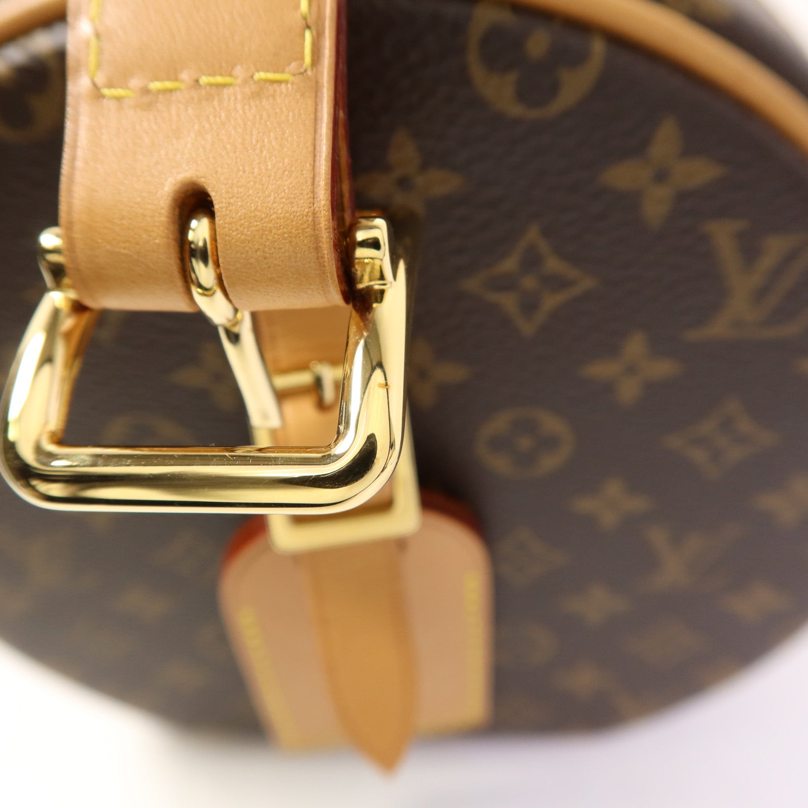 LOUIS VUITTON Monogram Petite Boite Chapeau金扣手挽肩背兩用袋