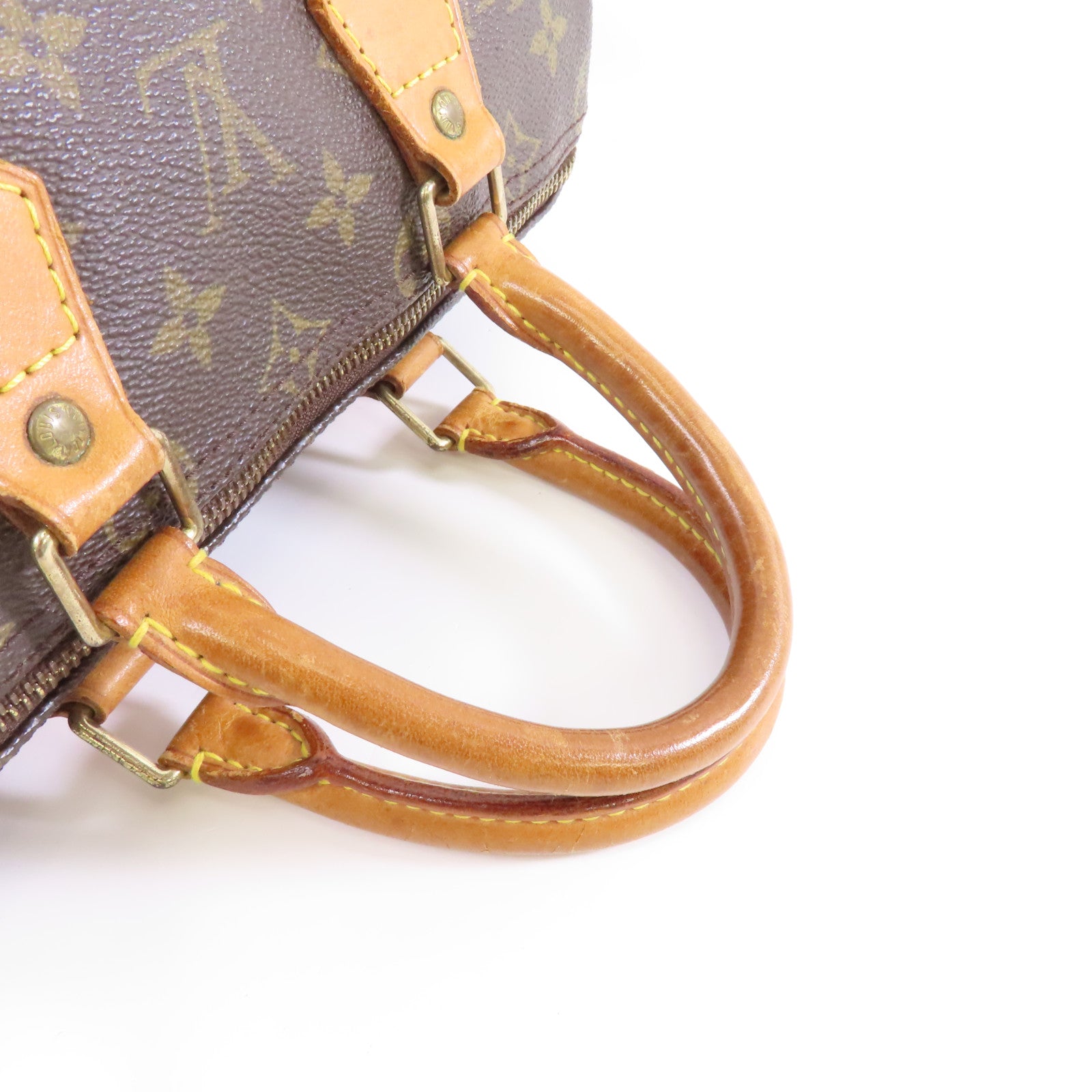 LOUIS VUITTON **【激減優惠】Monogram Speedy 25金扣手挽袋啡色