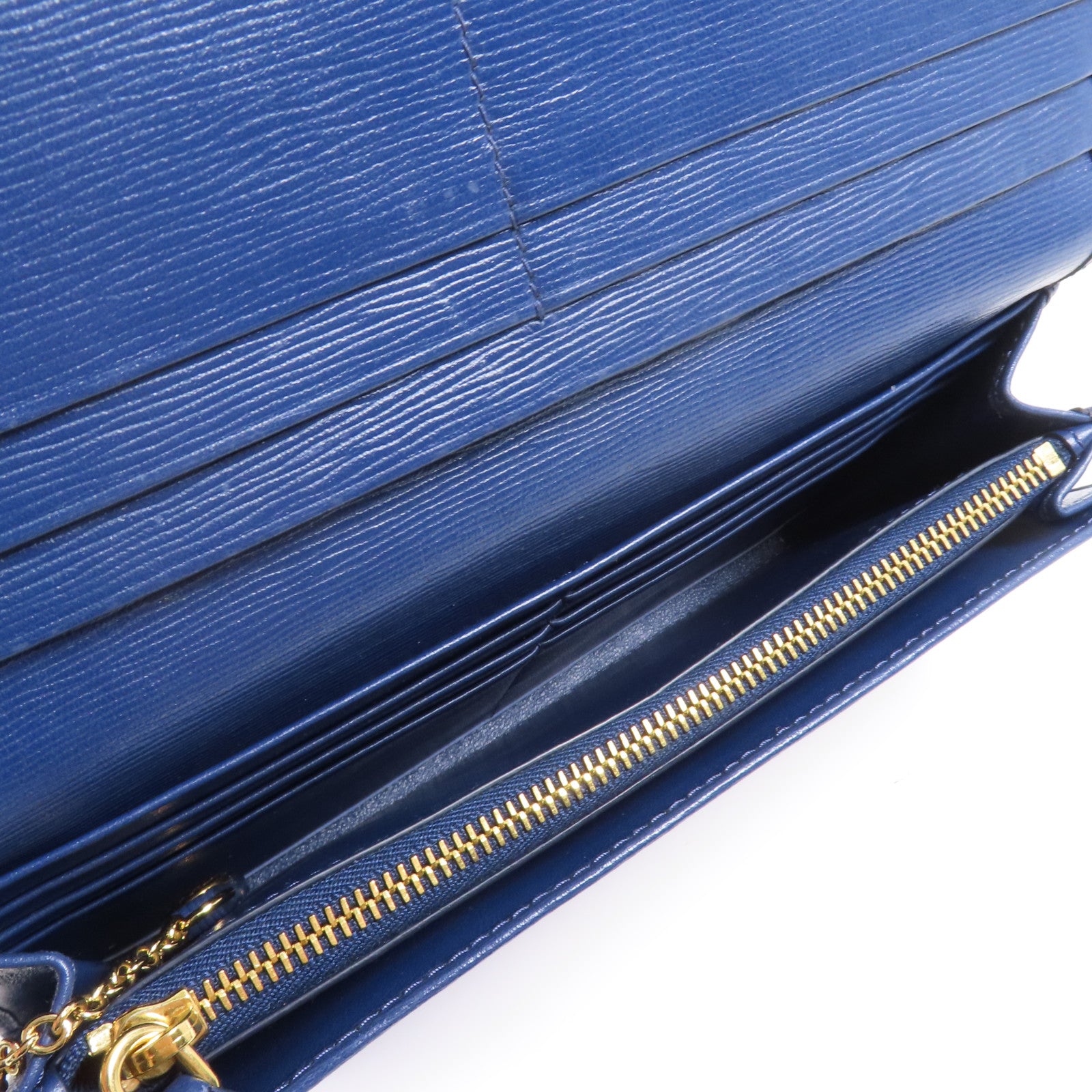 PRADA 牛皮皮革Long Wallet金扣長錢包