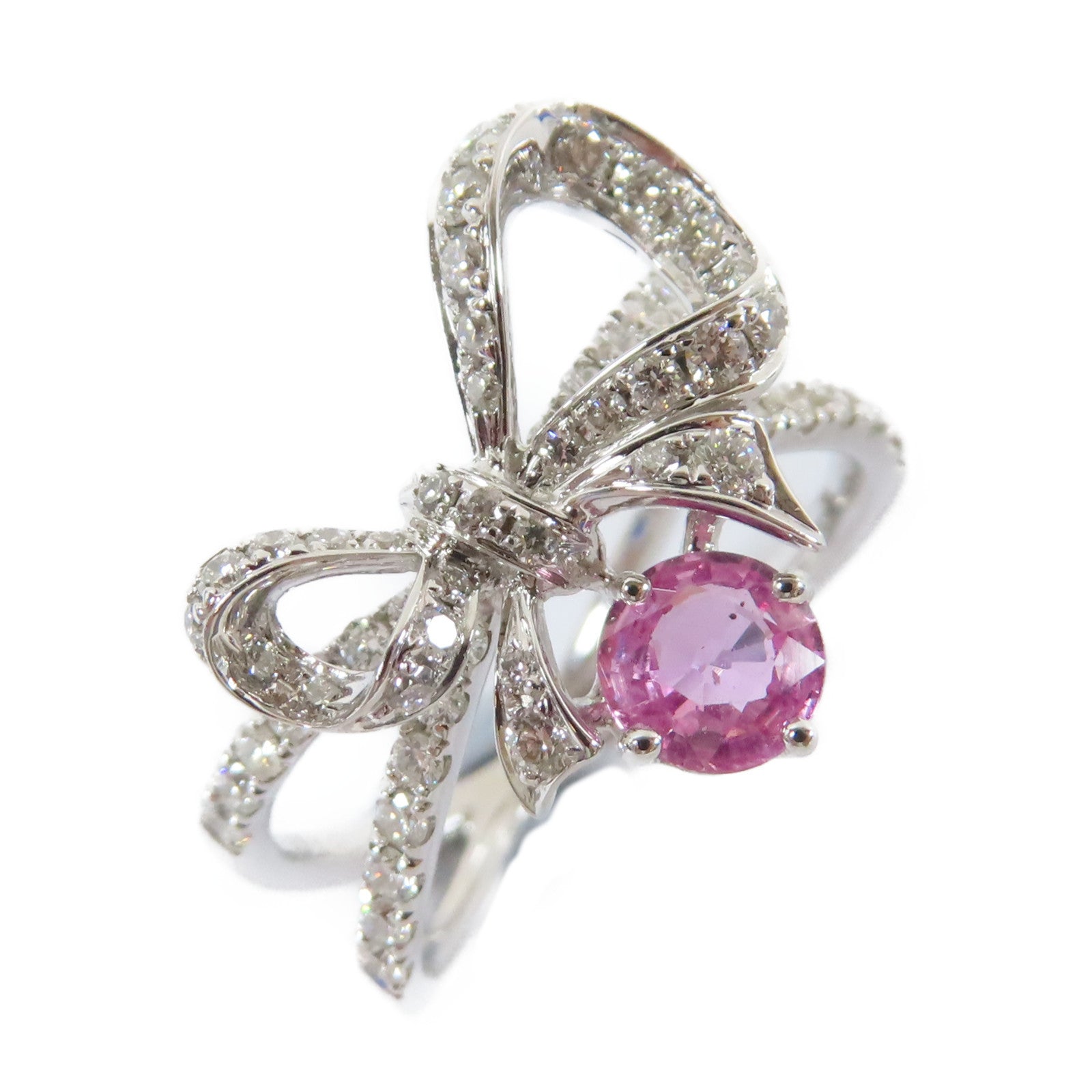 JEWELRY 【激減優惠】18K白金4.4gDiamond Ring鑽石戒指US#6