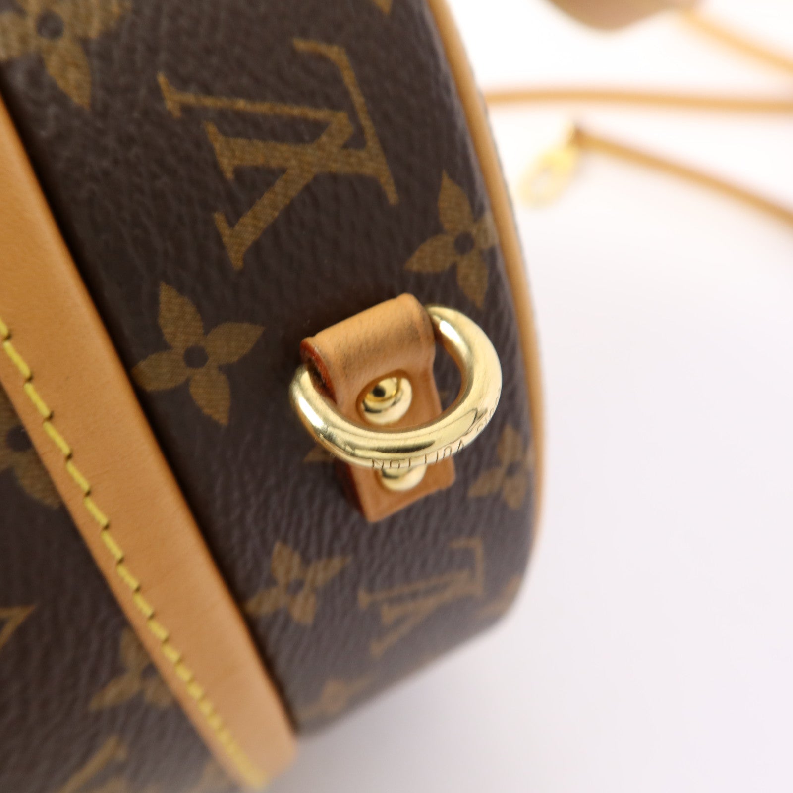 LOUIS VUITTON Monogram Petite Boite Chapeau金扣手挽肩背兩用袋