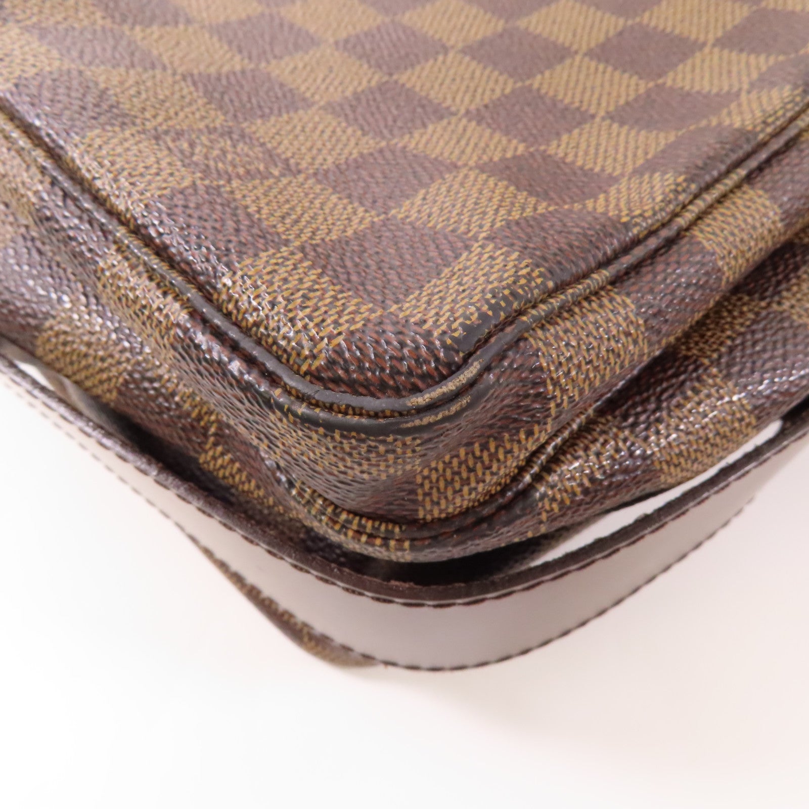 LOUIS VUITTON LV GHW Naviglio Shoulder Messenger Bag N45255 Damier Brown