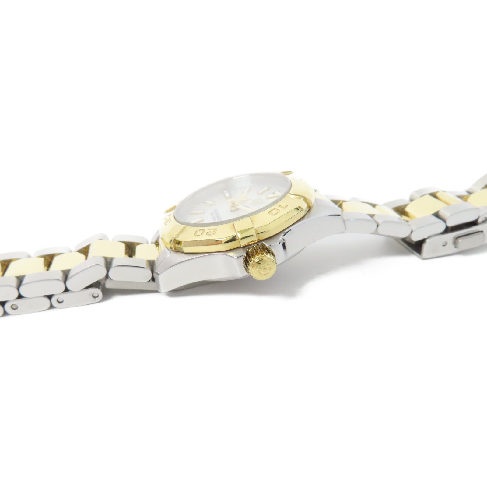 TAG HEUER Aquaracer鍍金/不鏽鋼手錶石英機芯珠光色