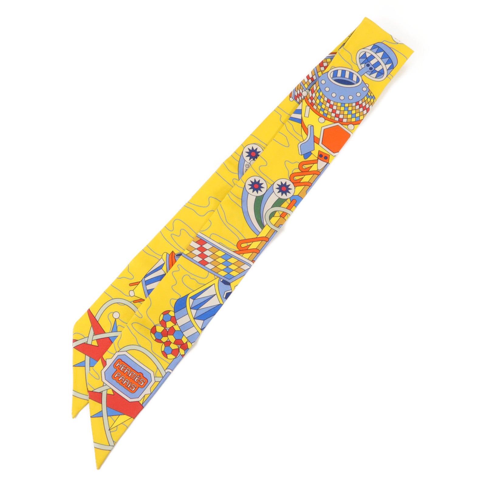 HERMES 絲質Twilly絲巾