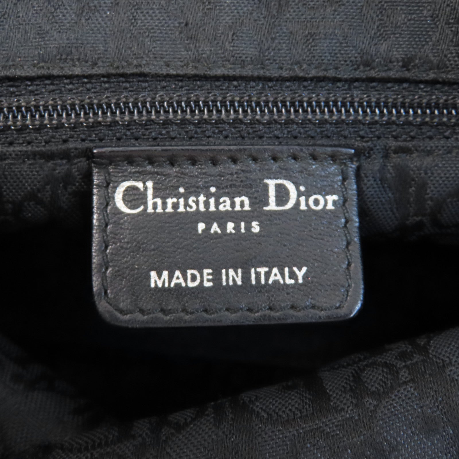 Dior 【激減優惠】羊皮皮革Hand Bag銀扣手挽袋黑色