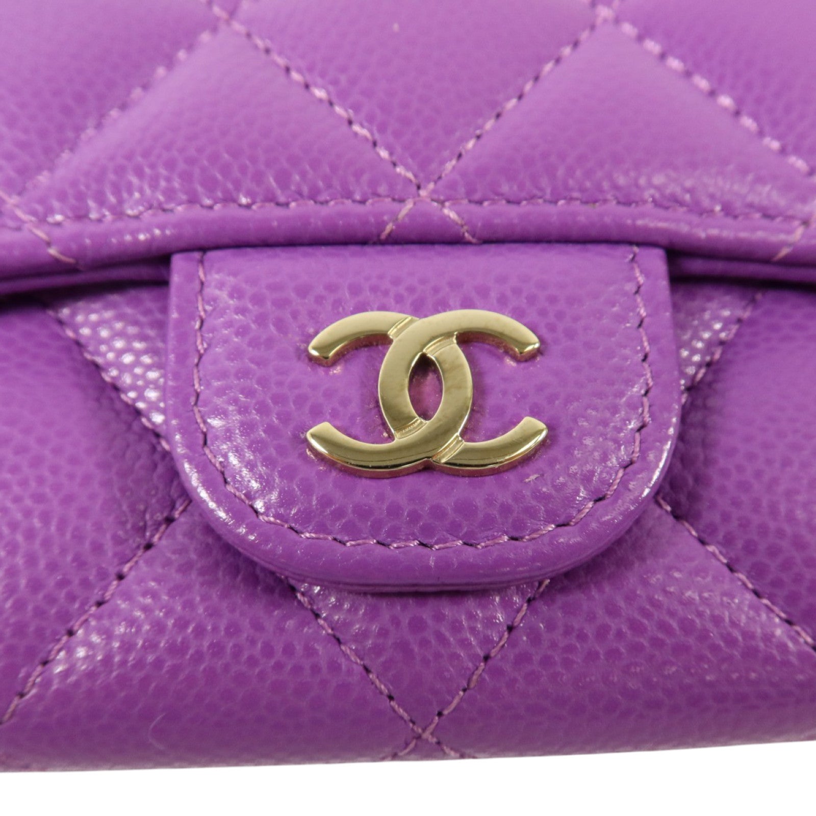 CHANEL 牛皮皮革Classic Flap Card Case金扣卡片套