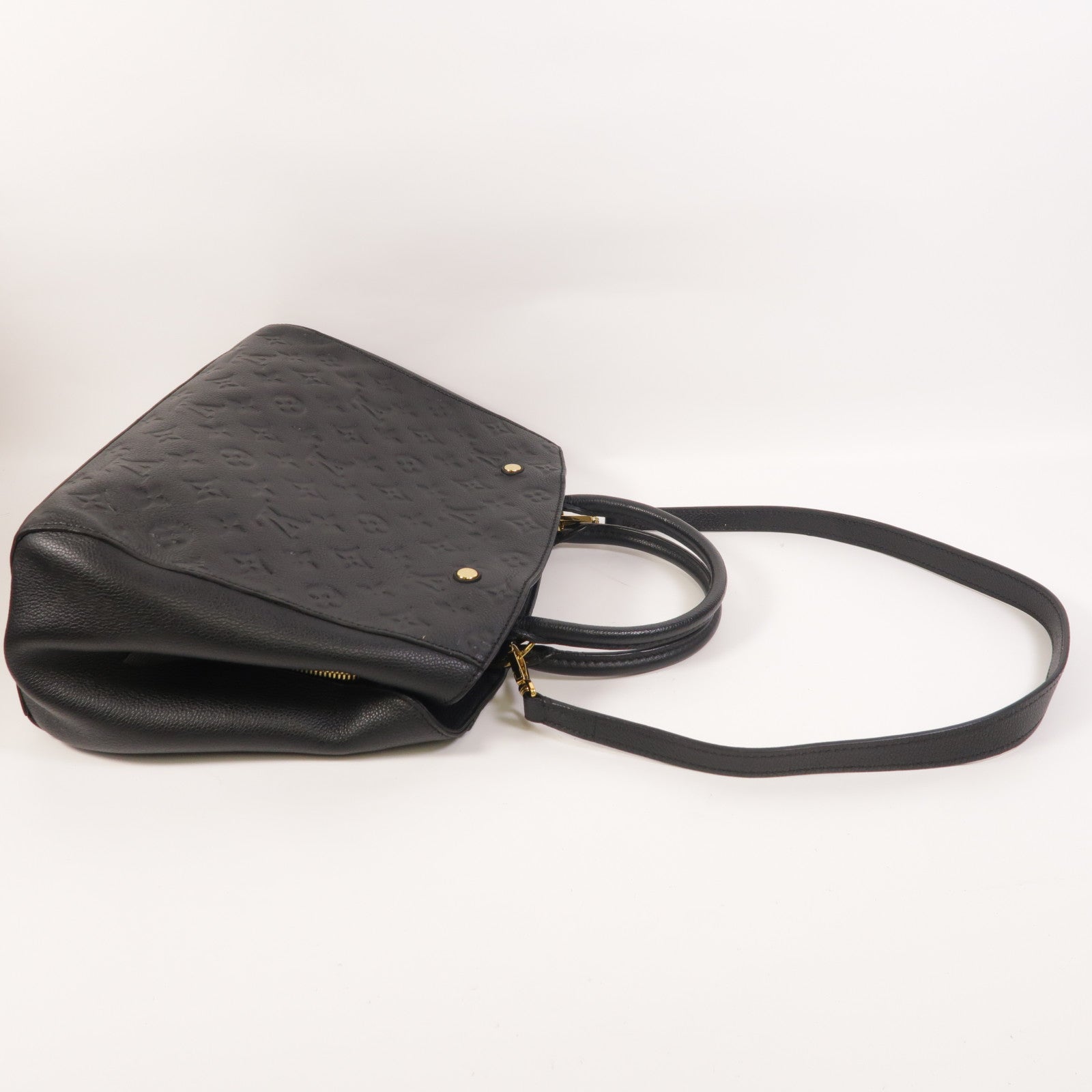 LOUIS VUITTON Monogram Empreinte Montaigne MM手挽肩背兩用袋