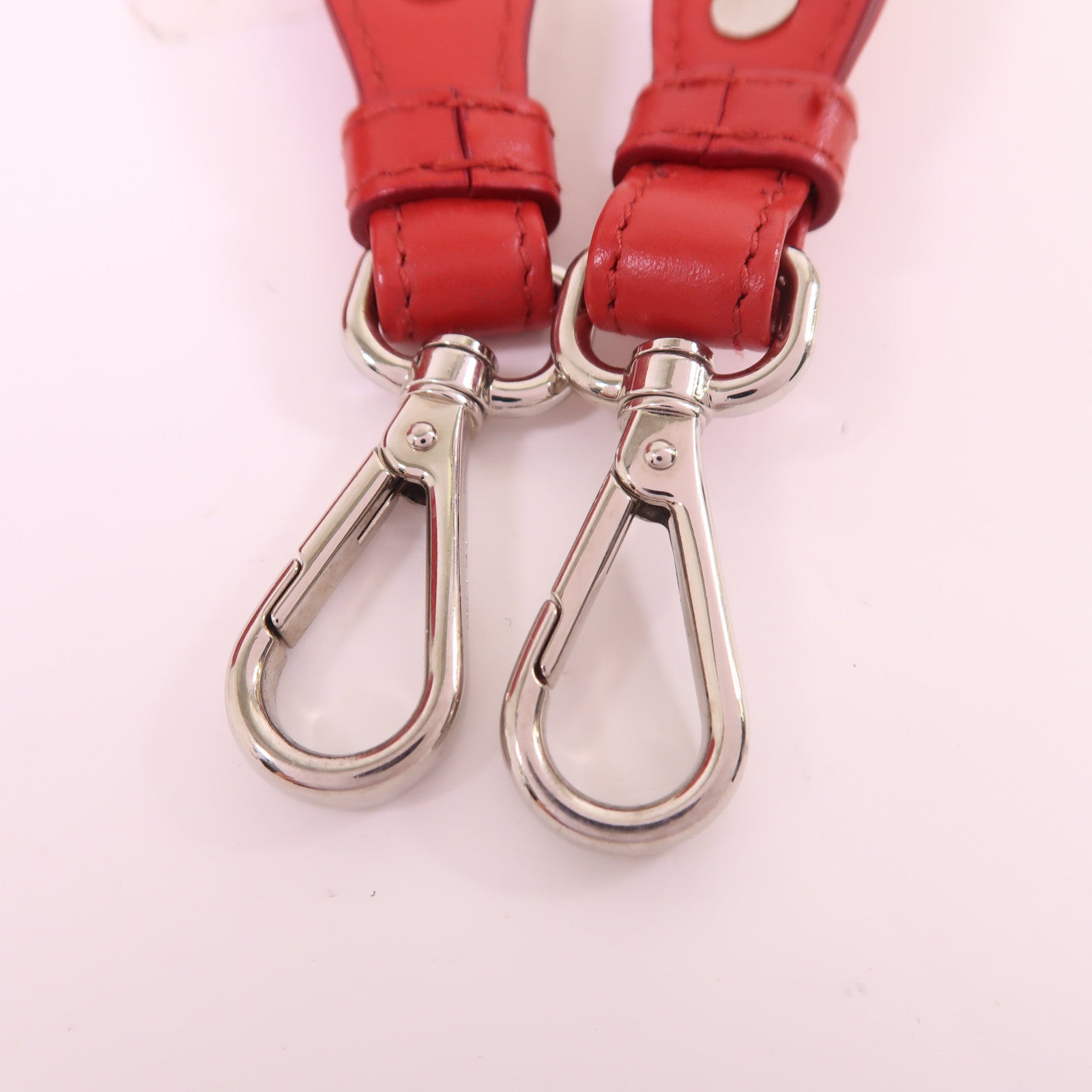 PRADA 羊皮皮革2 Way Shoulder銀扣手挽肩背兩用袋