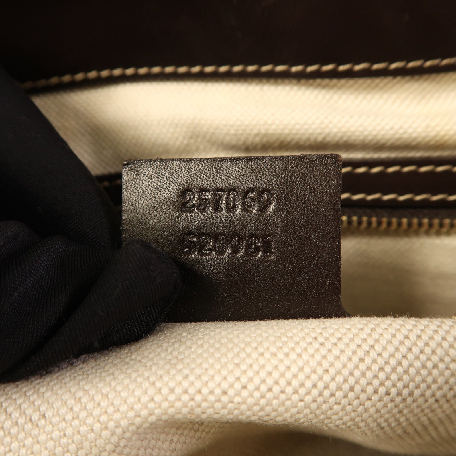 GUCCI 帆布Hand Bag金扣手挽袋