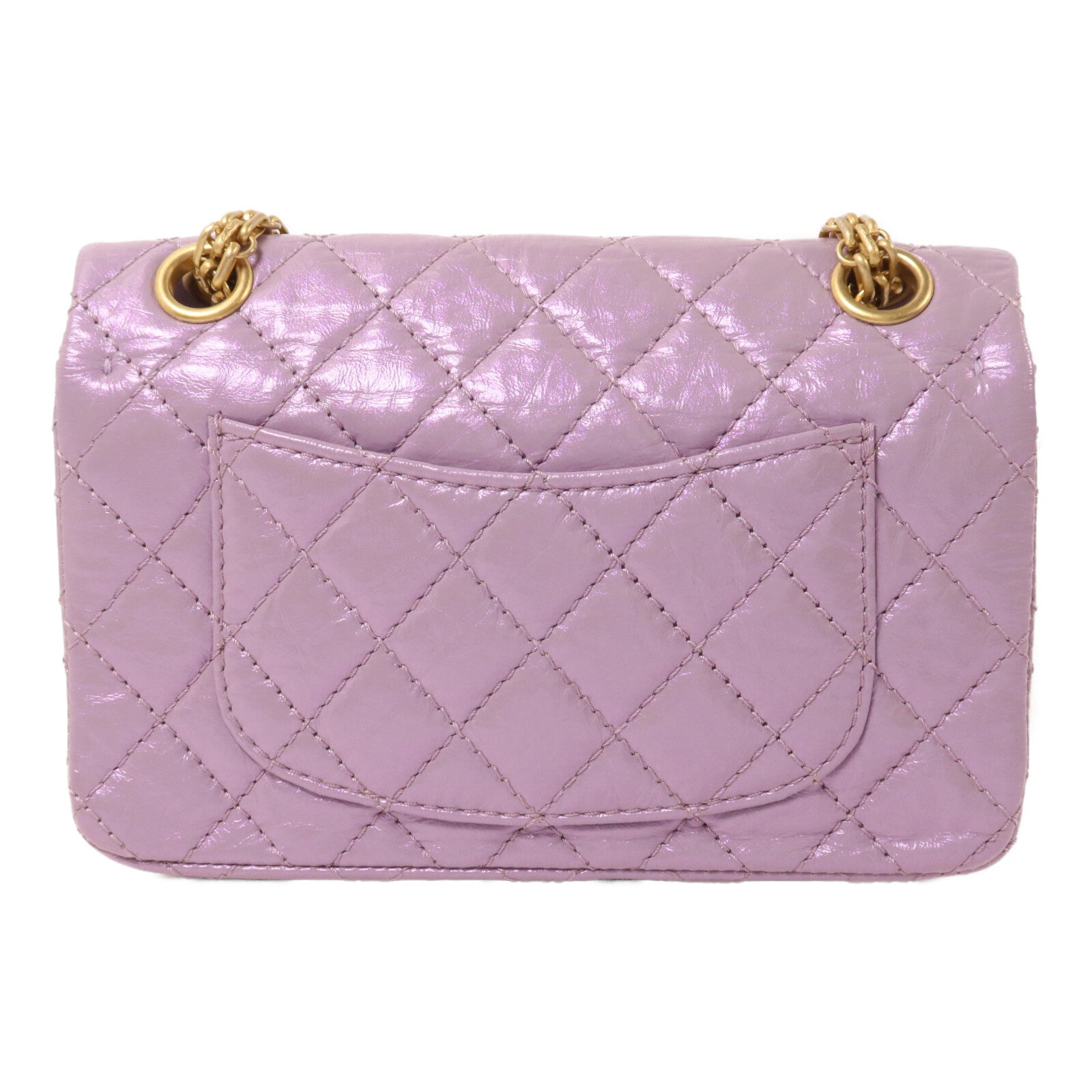 CHANEL 牛皮皮革2.55 Mini鏈帶肩背袋