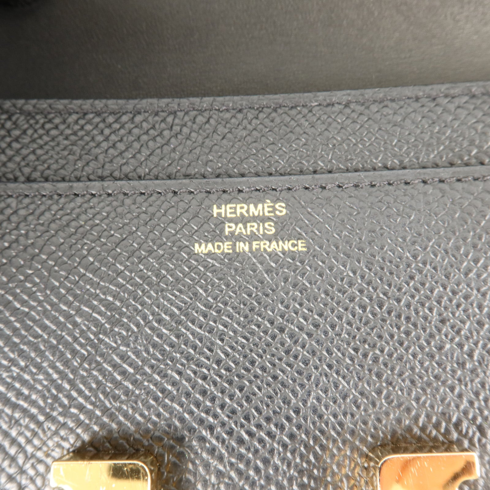 HERMES Epsom皮革Constance Wallet長錢包Noir