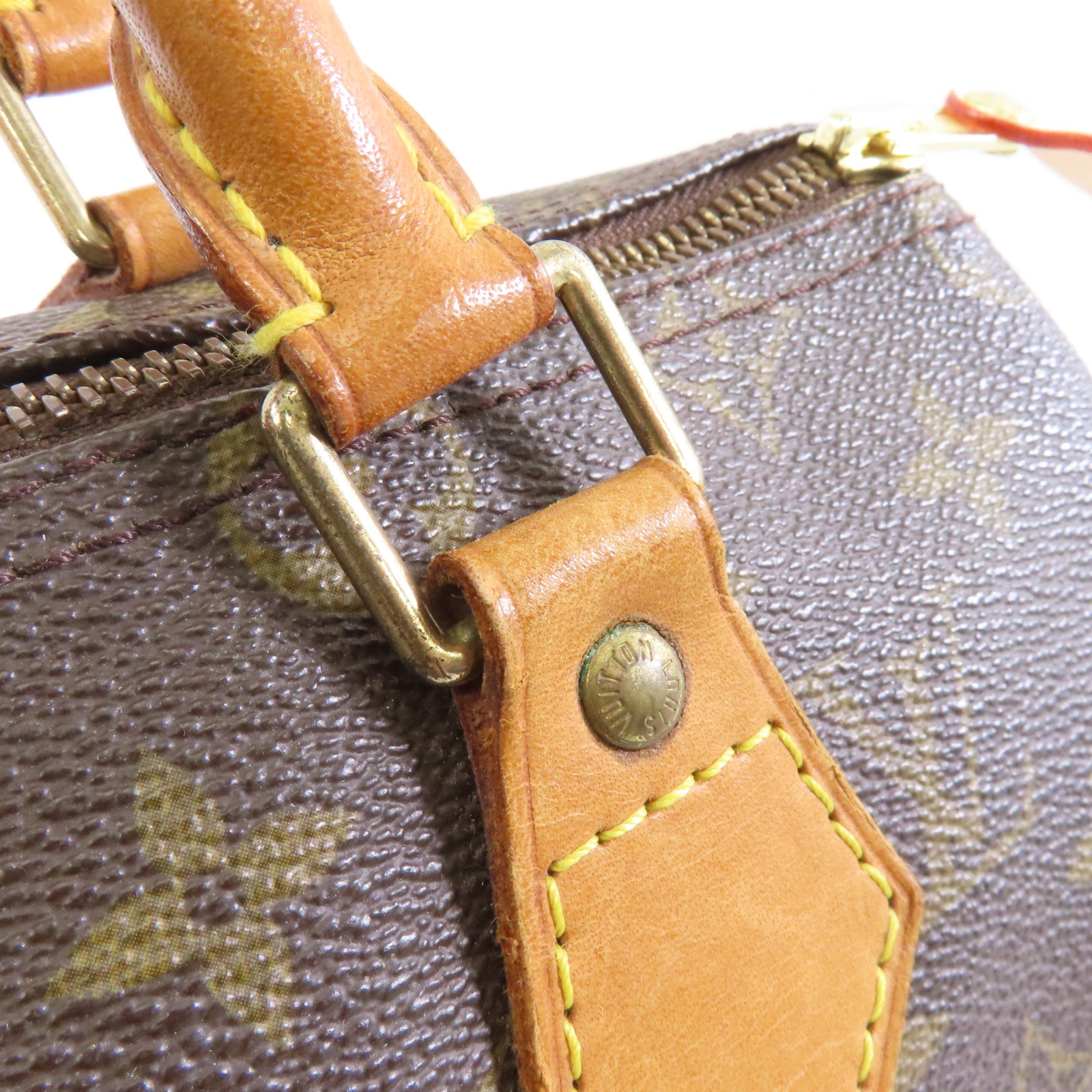 LOUIS VUITTON **【激減優惠】Monogram Speedy 25金扣手挽袋啡色