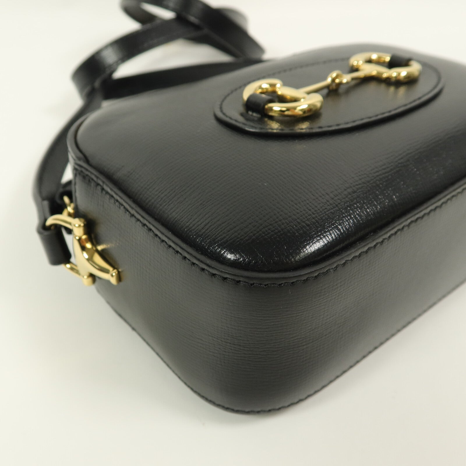 GUCCI 牛皮皮革Horsebit 1955 Small Shoulder肩背袋