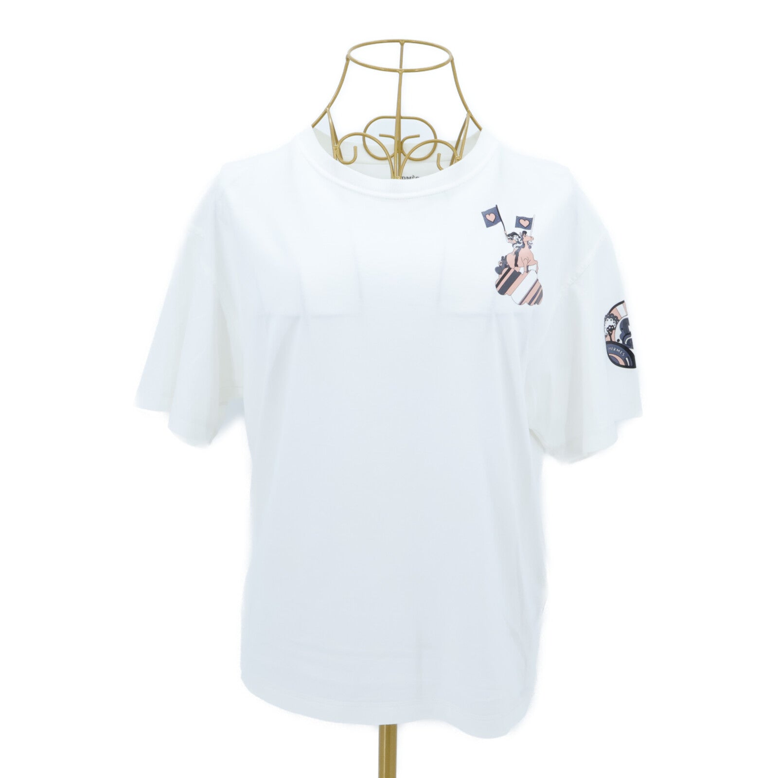 HERMES Faubourg Rainbow Cartouche T-shirt上衣