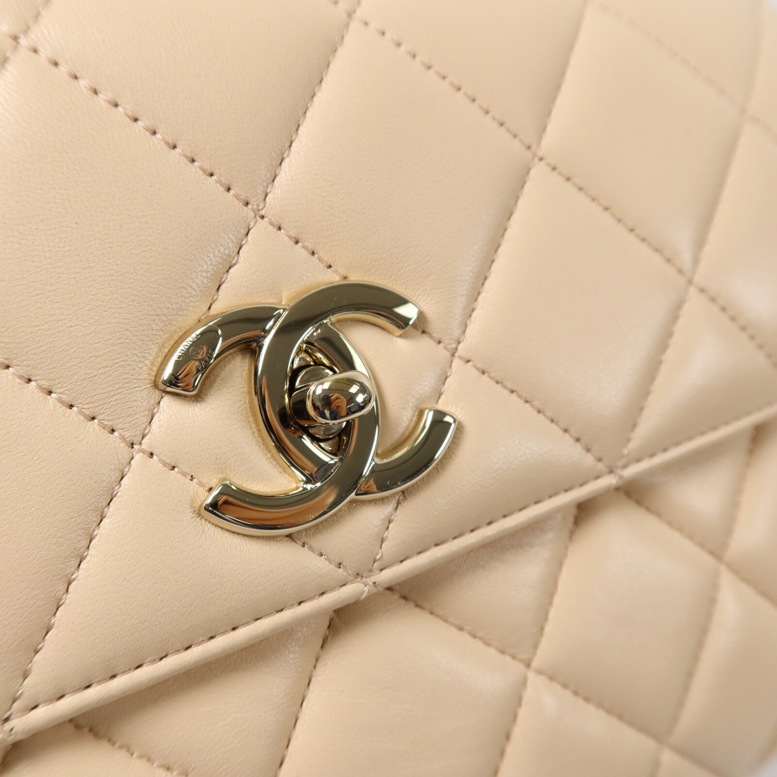CHANEL 羊皮皮革Trend CC Medium手挽肩背兩用袋