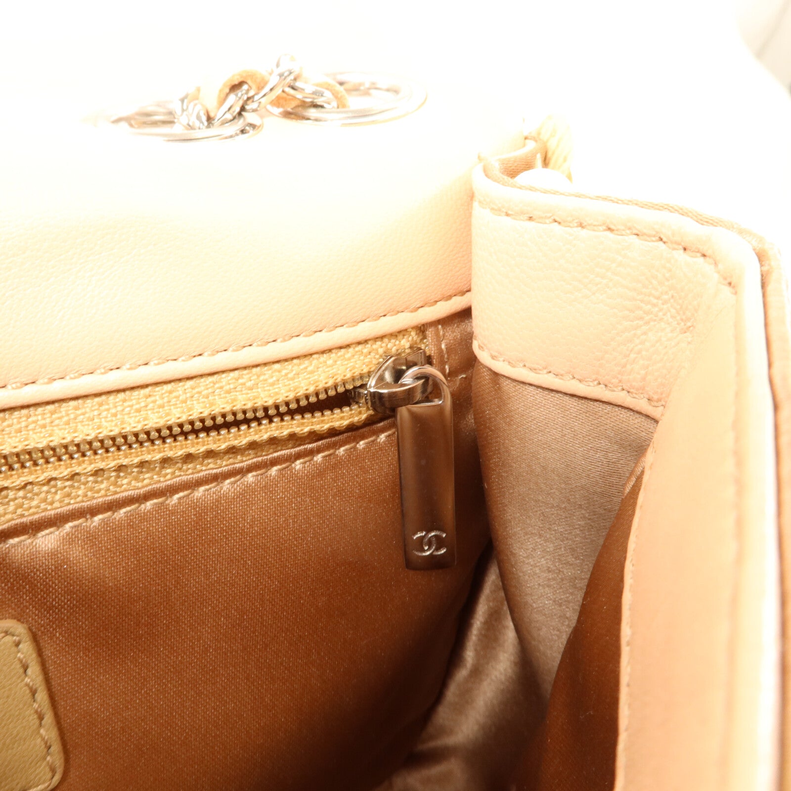 CHANEL 珠片Chain Shoulder鏈帶肩背袋